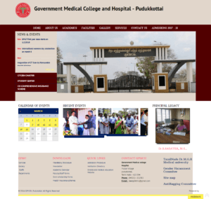 pudukkottai medical college website