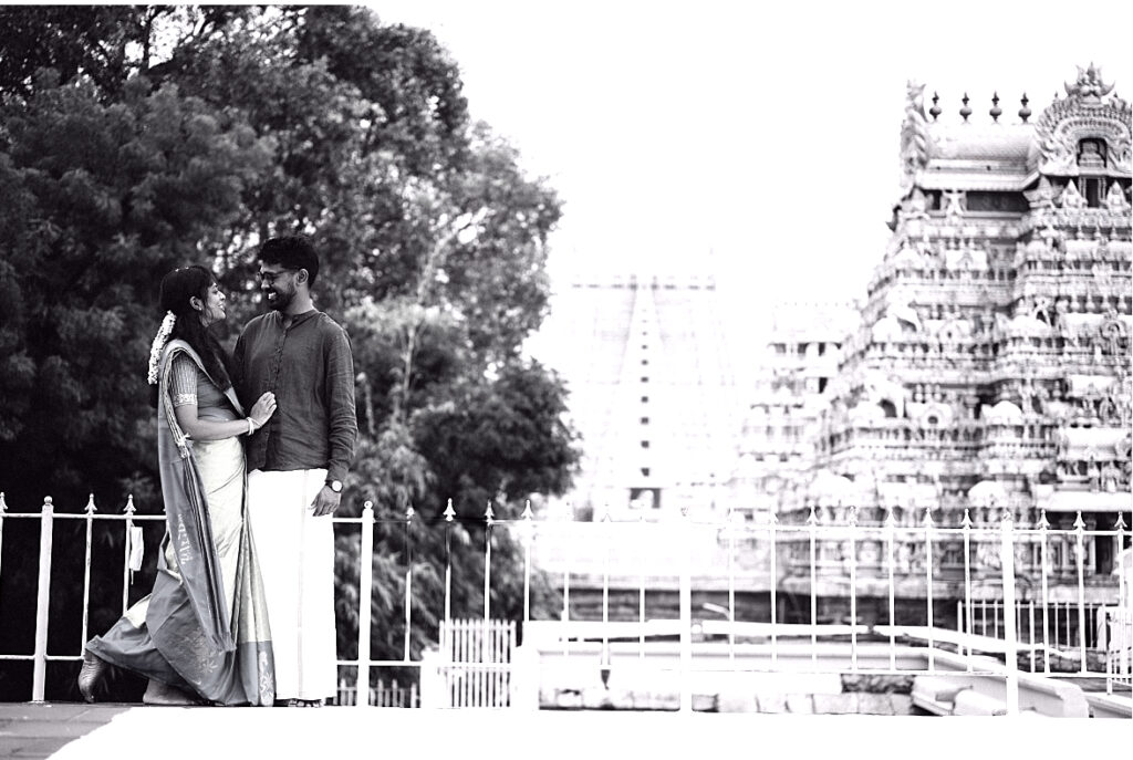 Srirangam Pre-Wedding Photoshoot Captivating Love Stories Amidst Nature and Culture